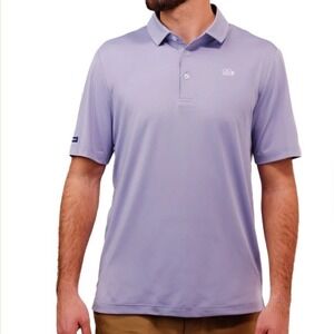 Good Good Golf RIVIERA POLO Shirt Mens XL light Purple Short Sleeve UPF 50